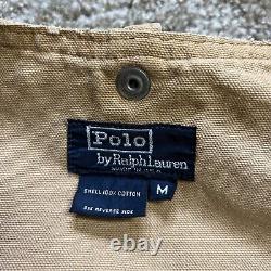 Vintage Polo Ralph Lauren Fly Fishing Vest Adult Size M Tan 90s Sportsman USA