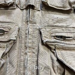 Vintage Polo Ralph Lauren Fly Fishing Vest Adult Size M Tan 90s Sportsman USA