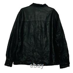 Vintage Polo Ralph Lauren Genuine Soft Leather Pony Logo Driving Jacket Men's L