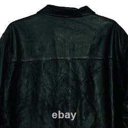 Vintage Polo Ralph Lauren Genuine Soft Leather Pony Logo Driving Jacket Men's L