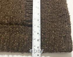 Vintage Polo Ralph Lauren Hand Knit Sweater Sz Large Chunky Hood Elbow Patch