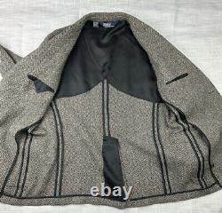 Vintage Polo Ralph Lauren Herringbone Tweed Style Alpaca Lambswool Jacket, Large
