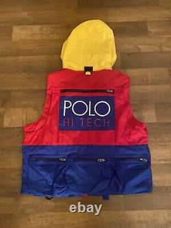 Vintage Polo Ralph Lauren Hi Tech Vest Pwing Stadium Sportsman Large