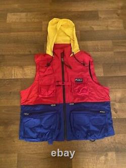 Vintage Polo Ralph Lauren Hi Tech Vest Pwing Stadium Sportsman Large