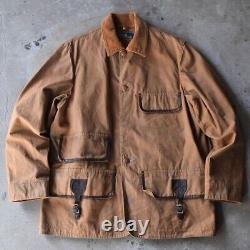 Vintage Polo Ralph Lauren Hunting Jacket 240124 Leather Brown Japan Size M / 38