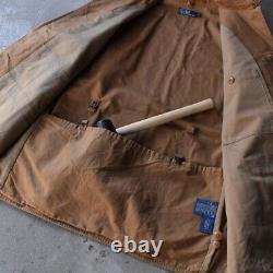 Vintage Polo Ralph Lauren Hunting Jacket 240124 Leather Brown Japan Size M / 38