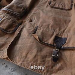Vintage Polo Ralph Lauren Hunting Jacket 240124 Leather Brown Japan Size M / 38