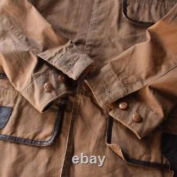 Vintage Polo Ralph Lauren Hunting Jacket 240124 Leather Brown Japan Size M / 38