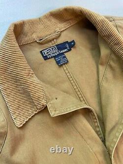 Vintage Polo Ralph Lauren Hunting Utility Jacket Size M with Corduroy Collar