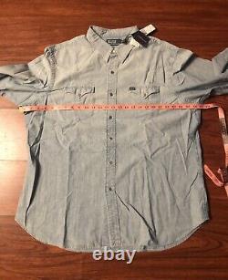 Vintage Polo Ralph Lauren Indian Head Denim Shirt Wild West Show 2XL XXL 2014