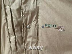Vintage Polo Ralph Lauren Indian Head Down Puffer Jacket Size L EUC