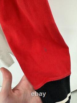 Vintage Polo Ralph Lauren Italia Rugby Long Sleeve Red Shirt Size Medium