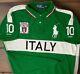 Vintage Polo Ralph Lauren Italy Rugby Shirt Chief Keef Y2k Green Custom Fit Xl