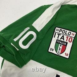 Vintage Polo Ralph Lauren Italy Rugby Shirt Chief Keef Y2K Green Custom Fit XL