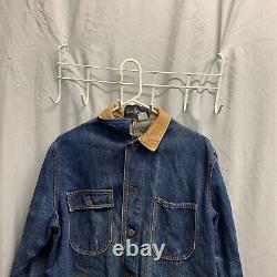 Vintage Polo Ralph Lauren Jacket Adult Medium Denim? Long Sleeve Chore 80s Mens