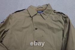 Vintage Polo Ralph Lauren Jacket Men XL Green Key West Fleece Lined Boating