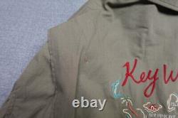 Vintage Polo Ralph Lauren Jacket Men XL Green Key West Fleece Lined Boating