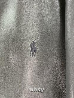 Vintage Polo Ralph Lauren Jacket Men XXL Brown Designer Flight Aviator Bomber