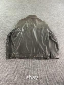 Vintage Polo Ralph Lauren Jacket Men XXL Brown Designer Flight Aviator Bomber