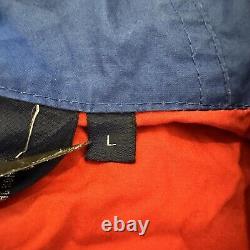 Vintage Polo Ralph Lauren Jacket Men's L 1992 Stadium Cotton Red Windbreaker