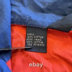 Vintage Polo Ralph Lauren Jacket Men's L 1992 Stadium Cotton Red Windbreaker