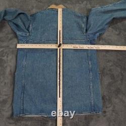 Vintage Polo Ralph Lauren Jacket Mens 40 in Large Denim Fireman Corduroy Collar