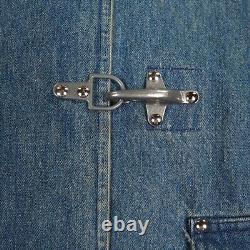 Vintage Polo Ralph Lauren Jacket Mens 40 in Large Denim Fireman Corduroy Collar