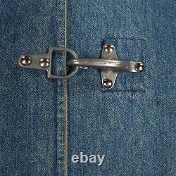 Vintage Polo Ralph Lauren Jacket Mens 40 in Large Denim Fireman Corduroy Collar
