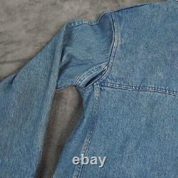 Vintage Polo Ralph Lauren Jacket Mens 40 in Large Denim Fireman Corduroy Collar