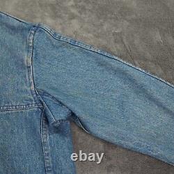 Vintage Polo Ralph Lauren Jacket Mens 40 in Large Denim Fireman Corduroy Collar