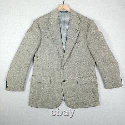 Vintage Polo Ralph Lauren Jacket Mens 42R Wool Tweed Herringbone Sport Coat USA