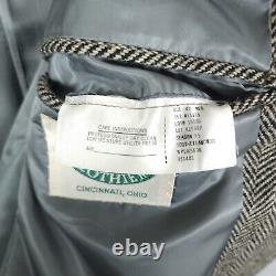 Vintage Polo Ralph Lauren Jacket Mens 42R Wool Tweed Herringbone Sport Coat USA