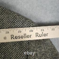 Vintage Polo Ralph Lauren Jacket Mens 42R Wool Tweed Herringbone Sport Coat USA