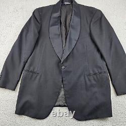 Vintage Polo Ralph Lauren Jacket Mens 44R Black Sport Coat Tuxedo Made in USA