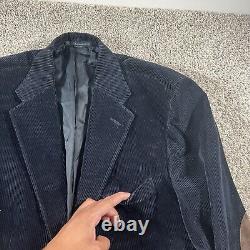 Vintage Polo Ralph Lauren Jacket Mens Large 44 Navy Corduroy Blazer Sport Coat