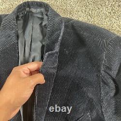 Vintage Polo Ralph Lauren Jacket Mens Large 44 Navy Corduroy Blazer Sport Coat
