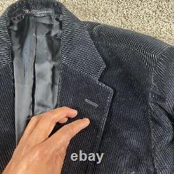 Vintage Polo Ralph Lauren Jacket Mens Large 44 Navy Corduroy Blazer Sport Coat