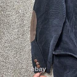 Vintage Polo Ralph Lauren Jacket Mens Large 44 Navy Corduroy Blazer Sport Coat