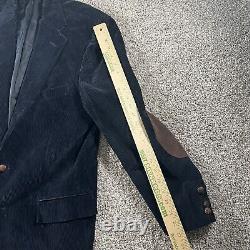 Vintage Polo Ralph Lauren Jacket Mens Large 44 Navy Corduroy Blazer Sport Coat