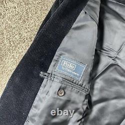 Vintage Polo Ralph Lauren Jacket Mens Large 44 Navy Corduroy Blazer Sport Coat