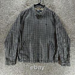 Vintage Polo Ralph Lauren Jacket Mens Large Nantucket Seersucker Plaid Aviator
