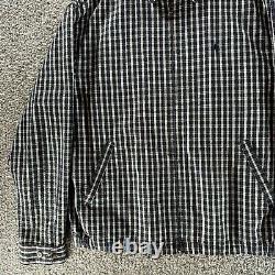 Vintage Polo Ralph Lauren Jacket Mens Large Nantucket Seersucker Plaid Aviator