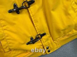 Vintage Polo Ralph Lauren Jacket Mens Large Yellow Cropped Fireman Lobster Clasp
