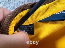 Vintage Polo Ralph Lauren Jacket Mens Large Yellow Cropped Fireman Lobster Clasp