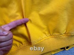 Vintage Polo Ralph Lauren Jacket Mens Large Yellow Cropped Fireman Lobster Clasp
