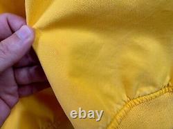 Vintage Polo Ralph Lauren Jacket Mens Large Yellow Cropped Fireman Lobster Clasp
