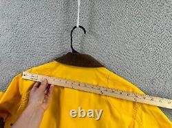 Vintage Polo Ralph Lauren Jacket Mens Large Yellow Cropped Fireman Lobster Clasp