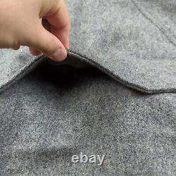 Vintage Polo Ralph Lauren Jacket Mens S Gray Bomber Wool Chinstrap Varsity Patch