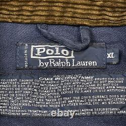 Vintage Polo Ralph Lauren Jacket Mens XL 90s Western Plaid 49er Oil Waxed