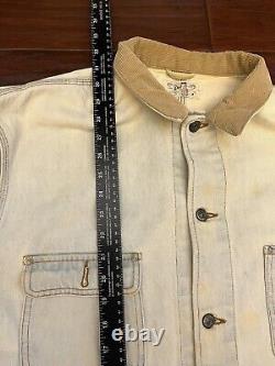 Vintage Polo Ralph Lauren Jacket Mens XL Denim Jean Dungaree Chore Made in USA